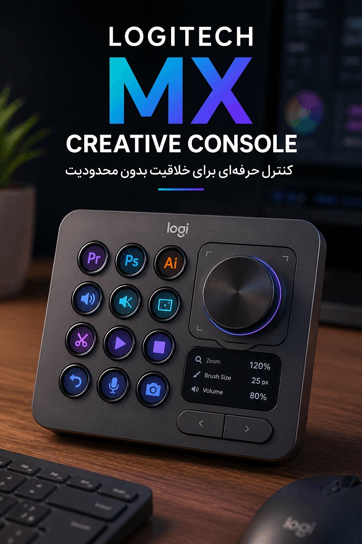 Logitech MX Creative Console چیست؟ آموزش کامل، مزایا، کاربردها و راهنمای خرید